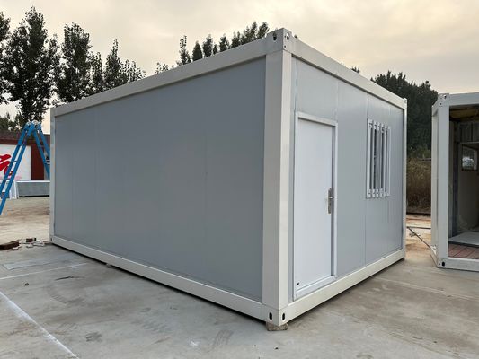 Pacco singolo Dimensioni 600X600X300 cm e Container House per ufficio Dormitorio 20 40ft Bungalow Cabina portatile