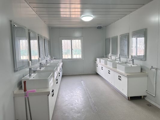 Vantaggio di installazione rapida 20 40ft pannello sandwich in acciaio confezione piatta casa contenitore per ufficio appartamento centro commerciale laboratorio