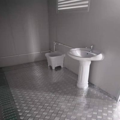 Bagno portabile con contenitore prefabbricato e pieghevole di design moderno per esterni multifunzione