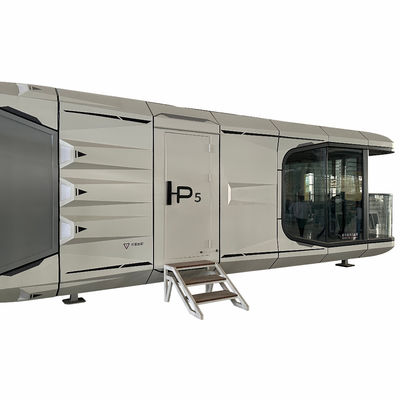 Casa verde di lusso all'aperto Casa capsula spaziale prefabbricata con telaio in acciaio galvanizzato