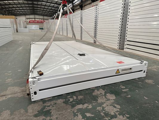 Installazione veloce Pronto 20ft 30ft 40ft acciaio vetro lana pannello sandwich contenitore pieghevole casa con porta di sicurezza