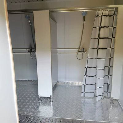 Panel sandwich telaio in acciaio bagno pubblico mobile prefabbricato per campeggio servizi igienici portatili per performance