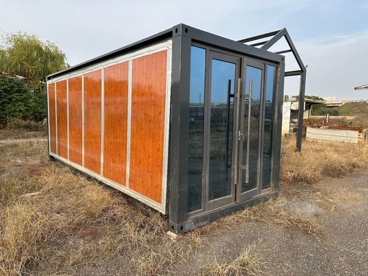 20 ft Container House Container fabbricato Tiny House Flat Pack Container per camera portatile all'aperto