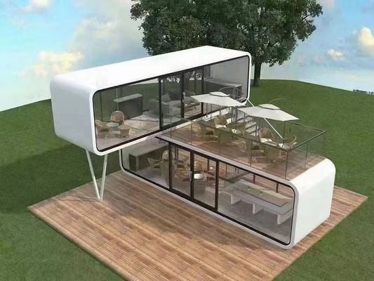 Modular Capsule Hotel Outdoor Prefab Space Capsule House per la richiesta dei clienti