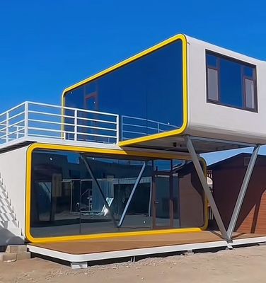 Interruttore di elettricità e colore personalizzato di luxo all'aperto Casa Capsula Spaziale Case modulari prefabbricate per hotel resort