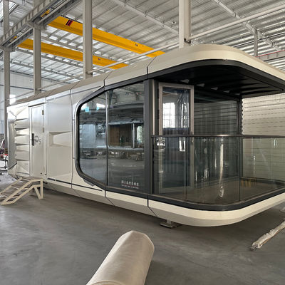 Luxury Tourist Resort Container Home Moderno Stile 2 camere da letto Space Capsule Hotel con finestra in alluminio