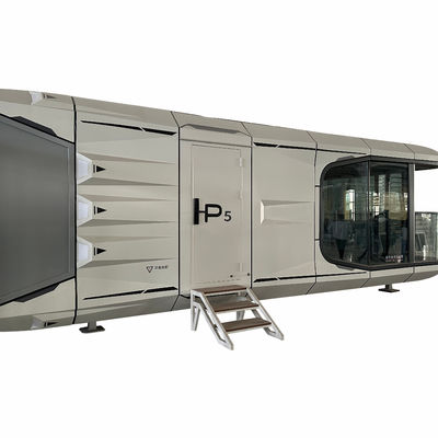 Moderna Capsule House con sistema di controllo intelligente e muro in piastra di alluminio personalizzato