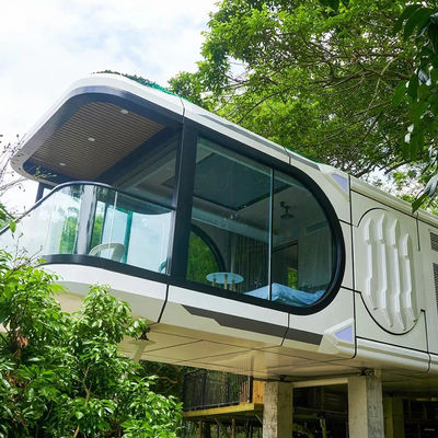Container moderno mobile capsule hotel personalizzato esperienza comfort ed efficienza con Space Capsule House