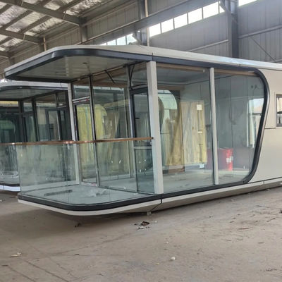 Casa prefabbricata di alta qualità all'aria aperta facile installazione Mini capsula spaziale abitabile Casa per hotel multifunzione