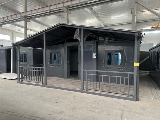20 Ft Prefab Moderno Container Mobile Espandibile Casa Acciaio Luxury Office Building con struttura e assemblaggio piatta