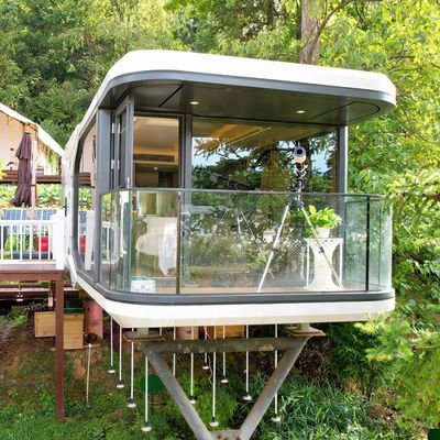 Casa capsula spaziale in stile design moderno per hotel capsula modulare di lusso in colore personalizzato