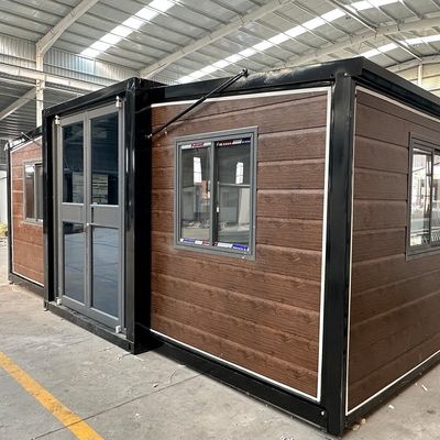 Casa mobile portatile prefabbricata casa in container espandibile con struttura in acciaio leggero