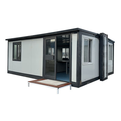 20FT/40FT Customized Prefab Galvanized Steel Frame Container House espandibile con bagno e doccia