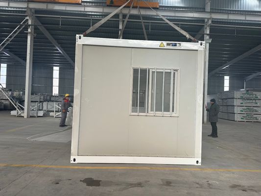 Installazione veloce Colorato personalizzato Modulare Acciaio Vetro lana pannello sandwich Folding Container House per risparmio energetico a basse emissioni di carbonio