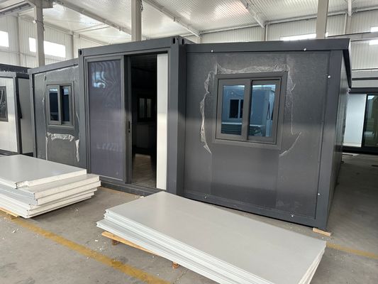 Modello contemporaneo stile lusso Tipo 20ft Modulo di costruzione rapida Casa container espandibile