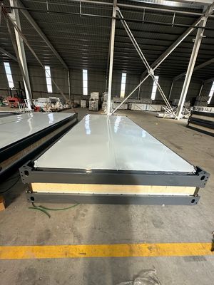 Materiale principale Struttura in acciaio galvanizzato Pannello sandwich Contenitore a confezione piatta Case isolante acustico Casa prefabbricata modulare