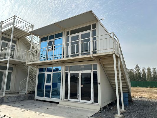 Hotel Fireproof Prefab Steel Frame Flat Pack Container House con design personalizzato e design di lusso 20FT/40FT