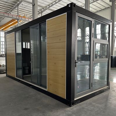 Porta in alluminio prefabbricata per porta a contenitore a prova di rottura a prova d'acqua a prova di fuoco in casa isolata personalizzata