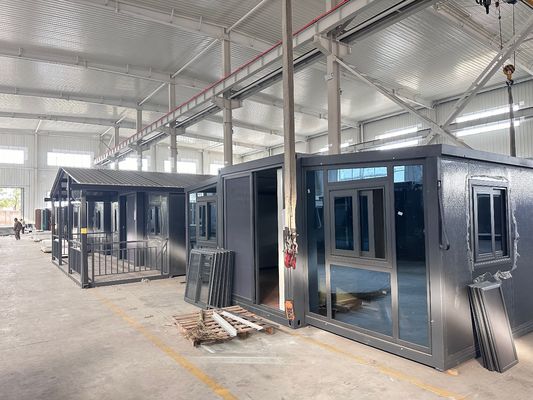 Casa espandibile per casa Hotel Villa 40 Ft 20 Ft facile da installare Spazio Acciaio impermeabile Cornice Prefabbricata Casa mobile