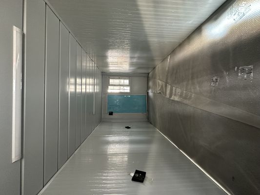 Mobile Multi- Modular Prefabbricato 20 40 ft Prefabbricato Acciaio Galvanizzato Quadro Zigzag Pallabile Container House con struttura