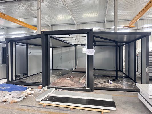 Moderne Mini Prefabbricato Container House Espandibile Casa Pieghevole 20ft 40ft colore personalizzato