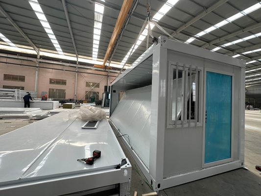 Casa mobile portatile abitazione grande contenitore pieghevole con EPS sandwich panel muro in magazzino