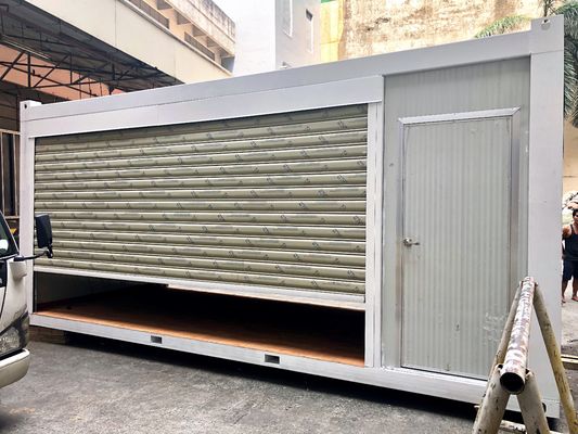 Customization professionale Modulare Flat Pack Container House con pannello sandwich Flessibile assemblare e a prova di fuoco