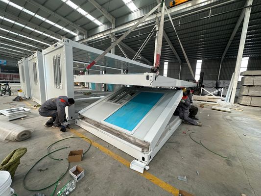 Installazione rapida Personalizzazione professionale Container cabina con ufficio e minicontainer house a prova di uragano