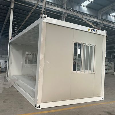 Pannello sandwich a bassa manutenzione 20 40 ft impermeabile modulare prefabbricato telaio in acciaio contenitore pieghevole casa per laboratorio