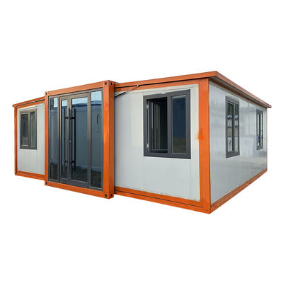 20 ft Prefabricato 2 camere da letto Portatile Prefabbricato Container House espandibile per edifici per uffici Struttura ed efficienza
