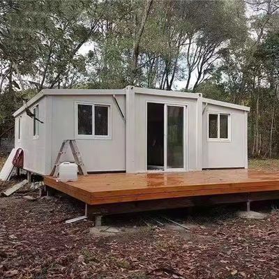 20 ft Prefabricato 2 camere da letto Portatile Prefabbricato Container House espandibile per edifici per uffici Struttura ed efficienza