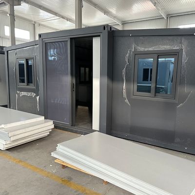 Finestra in alluminio 3 camere da letto portabile prefabbricata casa in contenitore espandibile per camere da letto all'aperto protezione ambientale riciclo