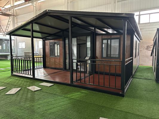 Finestra in alluminio 3 camere da letto portabile prefabbricata casa in contenitore espandibile per camere da letto all'aperto protezione ambientale riciclo