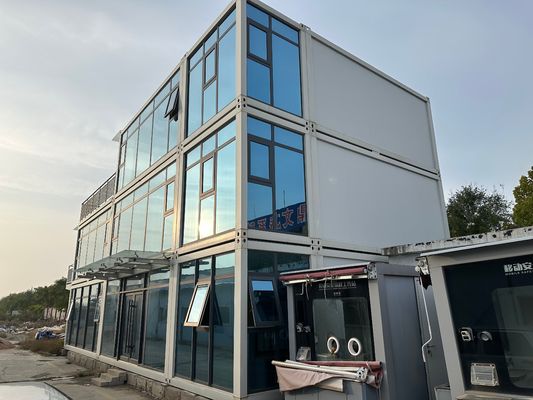 40'HC Spedizione Installazione rapida Disegno ignifuge Container a confezione piatta Casa per cantiere di lavoro Ufficio con e facile installazione