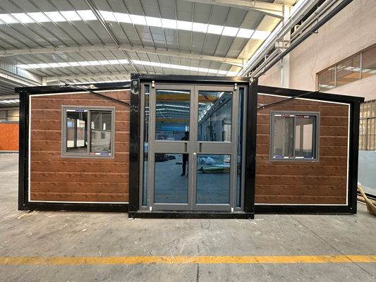 Villa 20ft 30ft 40ft portabile Container casa espandibile con pannello sandwich in acciaio e 2 camere da letto un bagno