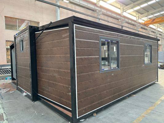 Moderno Container Espandibile Casa di Soggiorno Impermeabile Casa Prefabbricata 40FT o Dimensione Personalizzata 2 Camere Da Letto Un Bagno
