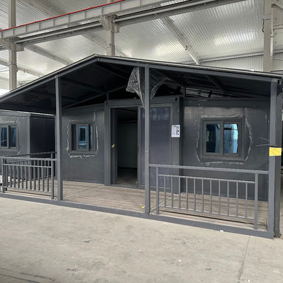 Edificio prefabbricato con finestre in acciaio Mobile durevole Australia 20 40 ft Tiny Home Modular Fiber Glass Roof Frame Steel Expandable Container House