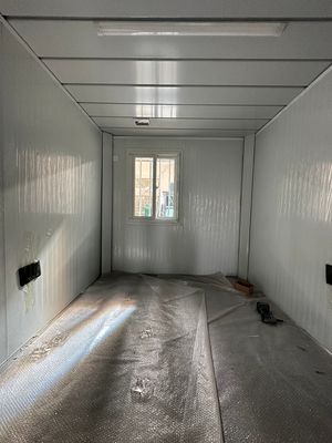 Quadro in acciaio facile assemblaggio 20ft 40ft Piccole case sito ufficio case contenitore con lunga durata di vita