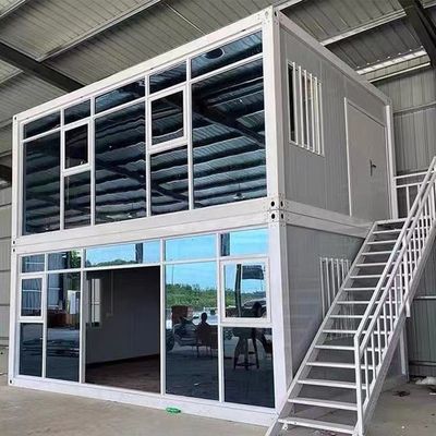 Stile di design di metà del secolo Assemblaggio rapido Modulare Pieghevole Portatile Luxury Detachable Flat Pack Container House With Bathroom