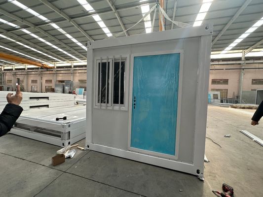 Comodo contenitore pieghevole prefabbricato ufficio modulare Casa con tetto impermeabile e elettricità locale standard