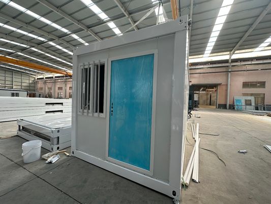 Prefabbricato in acciaio costruzione immobiliare piccola casa contenitore pieghevole perfetto per il vostro colore personalizzato e cortile