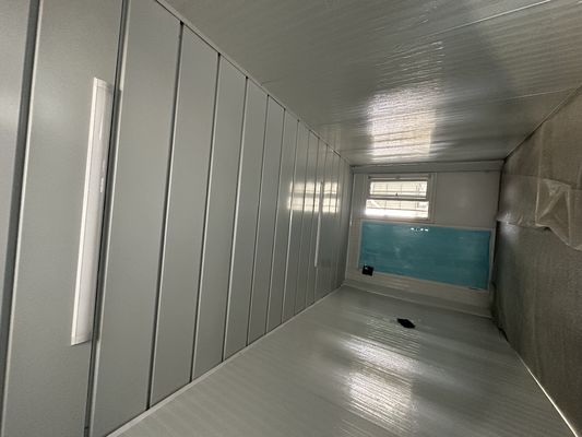 Casa di contenitori pieghevole in acciaio modulare trasportabile stile di design eclettico per villa di lusso