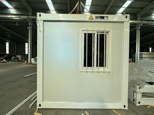Contenitore con pannello sandwich pieghevole casa porta cabina negozio con elettricità locale standard 20FT / 40FT personalizzato