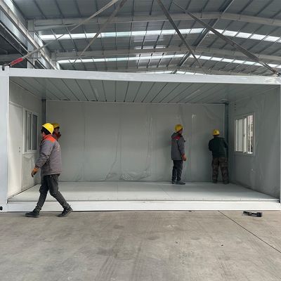 Smart Building Pieghevole Prefabbricato Container House Facile da installare pannello sandwich Rifugio rimovibile per comodità