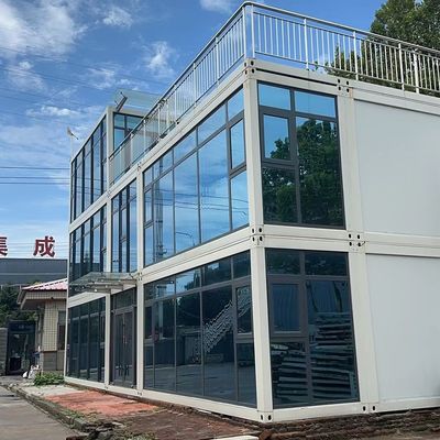 Casa contenitore staccabile Assemblea Casa modulare prefabbricata con struttura a telaio in acciaio galvanizzato