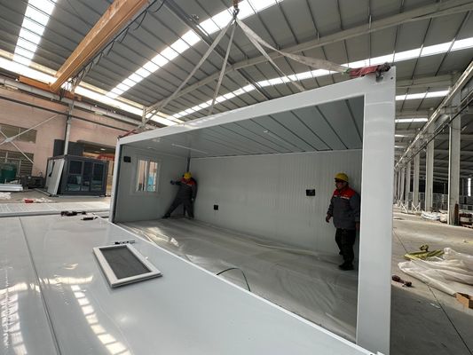 Porta di sicurezza Sala pieghevole Edificio contenitore con bagno e bagno Casa per negozio conveniente e design personalizzabile