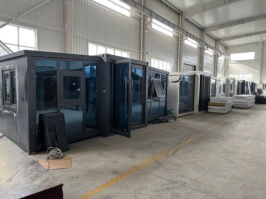 20 piedi di lusso Prefabbricato Container Espandibile Casa su Ruote pannello sandwich Cornice in acciaio Perfetto per appartamento