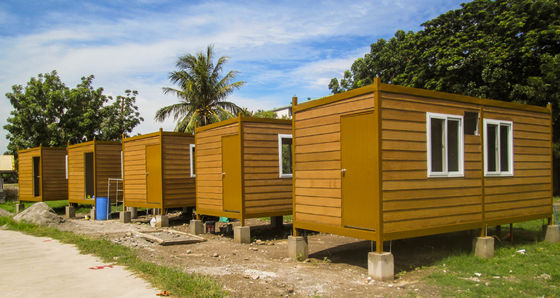 Alloggio dei lavoratori Casa container con disegno quadrato personalizzato e facile installazione