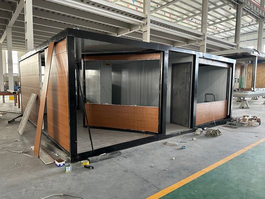 Casa in container di 20 piedi espandibile con cucina di design moderno completamente arredata 2 camere da letto portabile da vivere su misura