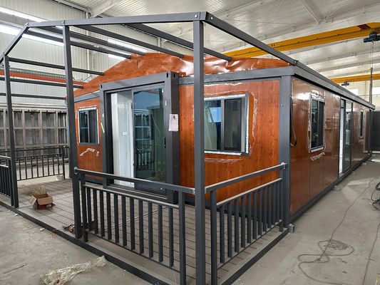 Casa in container di 20 piedi espandibile con cucina di design moderno completamente arredata 2 camere da letto portabile da vivere su misura